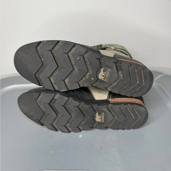 Sorel Major Carly Leather Wool Side Zip Lace Up Combat Boots (Women’s Size 6) - Picture 4 of 5